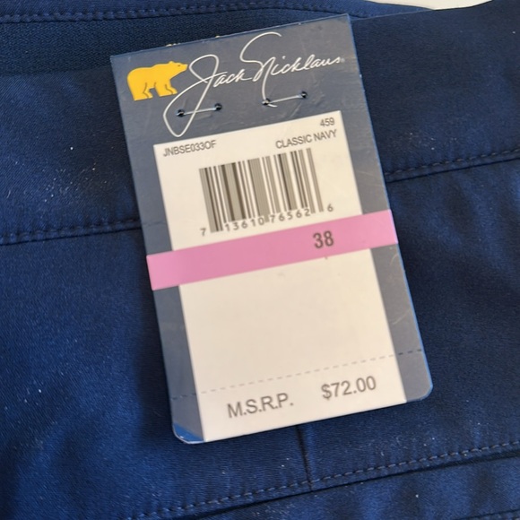 Jack Nicklaus Classic 9” Stretch Navy Blue Golf Shorts 38 waist NWT - Picture 5 of 10